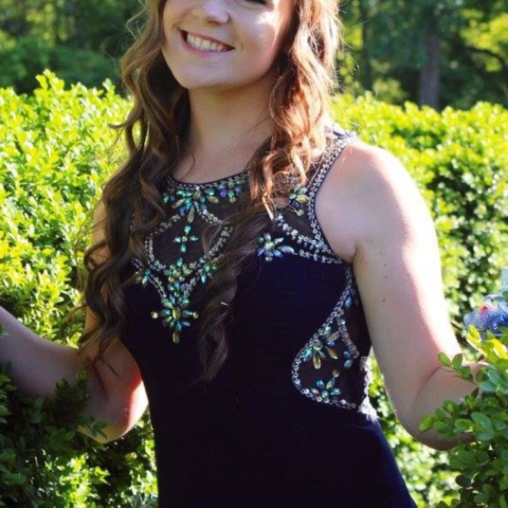 Navy prom dress